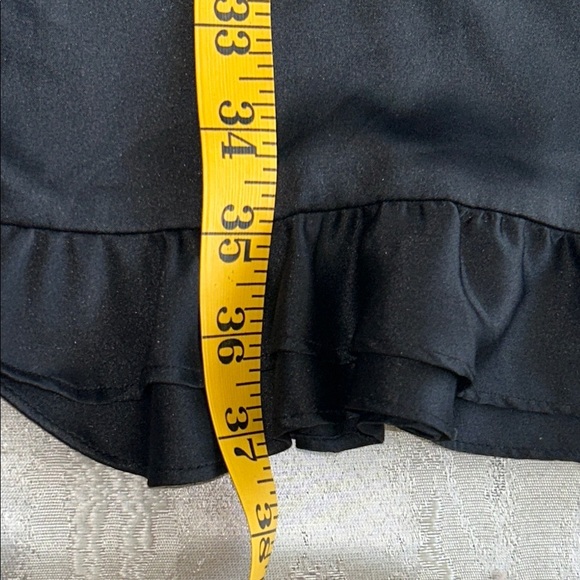 Victoria's Secret Black Ruffle Hem Shapewear Pants - Picture 9 of 10